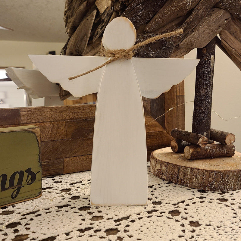 Rustic Wooden Angel - Netties Expressions