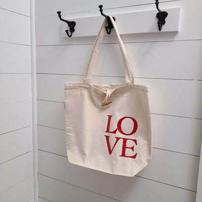 LOVE - Recycled Cotton Tote Bag - Netties Expressions Bags