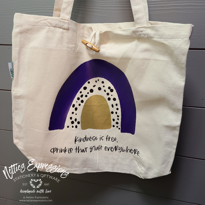 Kindness is Free - Recycled Cotton Tote Bag - Netties Expressions