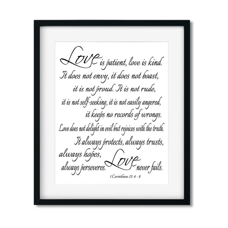 Love is patient and kind - Art Print - Netties Expressions Prints