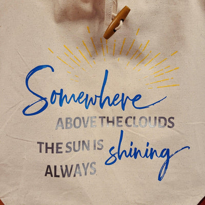 Somewhere Above the Clouds - Recycled Cotton Tote Bag - Netties Expressions