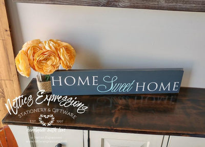 Home Sweet Home - Rustic Wood Sign - Netties Expressions