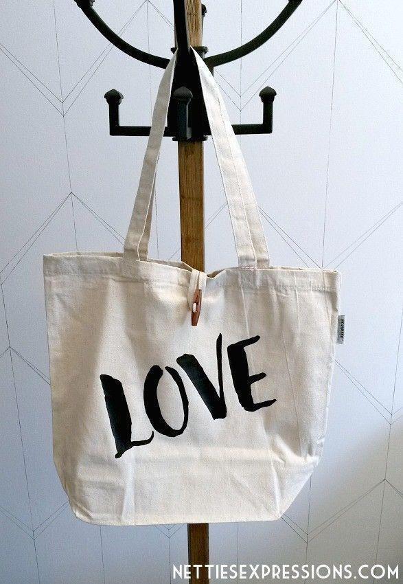 Love - Recycled Cotton Tote Bag - Netties Expressions