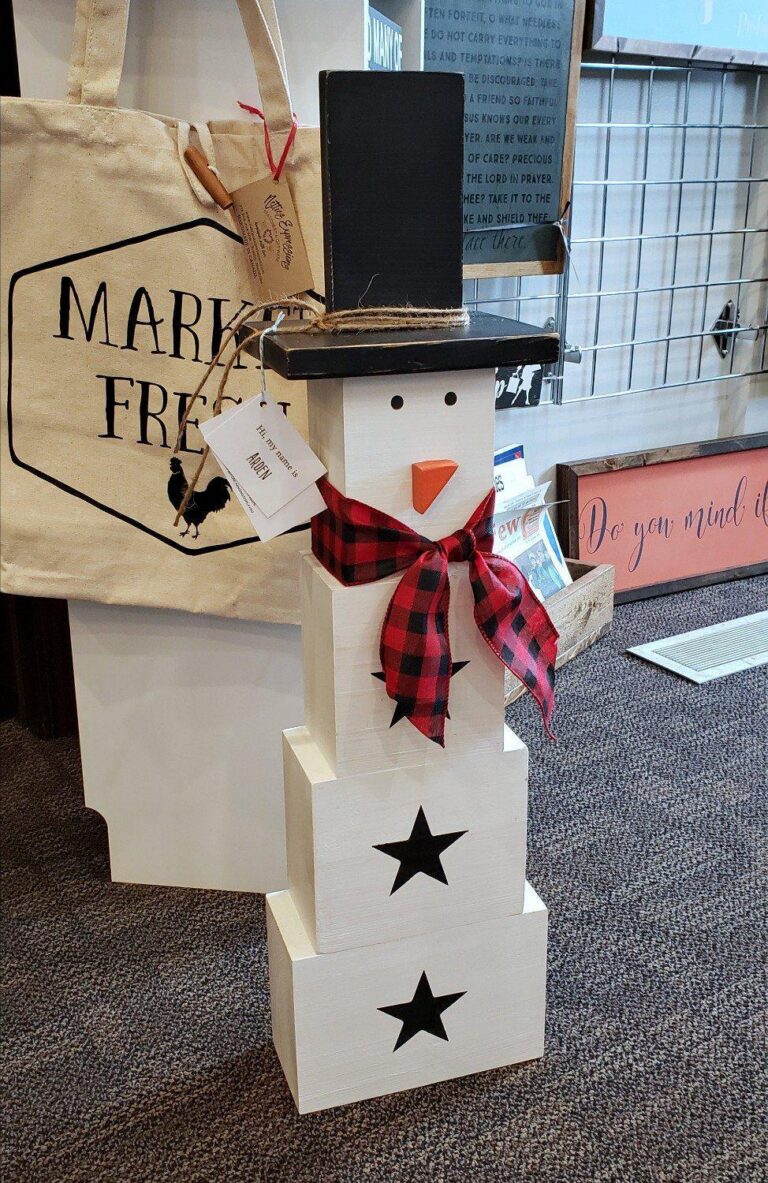 Extra-Large Wooden Snowmen are BACK IN STOCK! - Netties Expressions