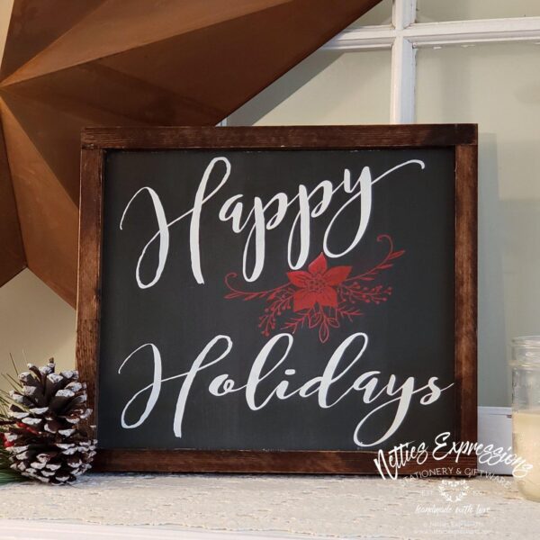 10x12-happy-holidays-b-1_ab3aa7e1-b7d4-4df0-8884-e34fce86d61b Happy Holidays - Rustic Wood Sign - Netties Expressions