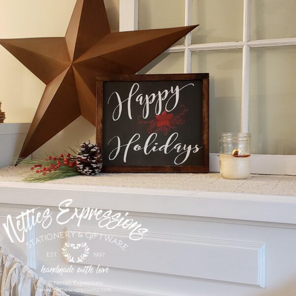 10x12-happy-holidays-b-2_4b2862b1-9d68-4209-8b84-a6c86bec2a36 Happy Holidays - Rustic Wood Sign - Netties Expressions