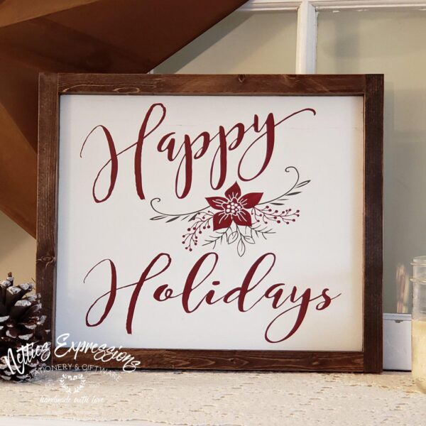 10x12-happy-holidays-w-1_20544d49-a7d1-43bc-a81a-266dac0c7b7e Happy Holidays - Rustic Wood Sign - Netties Expressions