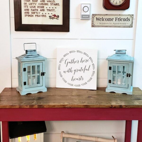 12x12_-_Gather_here_with_grateful_hearts_ef6335e8-33f0-45c5-932d-e523c02d09af Gather here with grateful hearts - Rustic Wood Sign - Netties Expressions