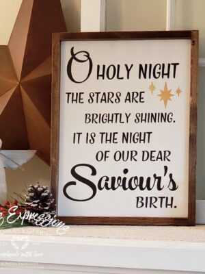 12x16-o-holy-night-2_f70ca2cb-1343-41eb-9748-a4b7583b2741 O Holy Night - Rustic Wood Christmas Sign - Netties Expressions