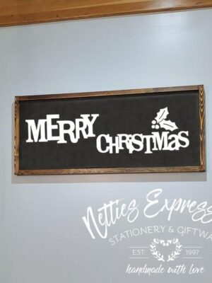 12x30_-_Merry_Christmas_826a53bf-807f-4a4c-9b8e-75ceb0d34135 Merry Christmas - Rustic Wood Sign - Netties Expressions