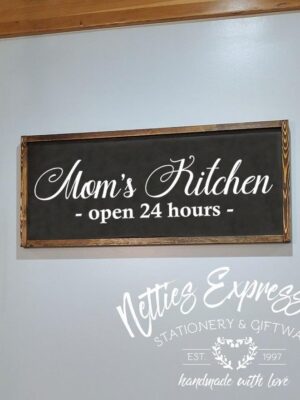12x30_-_Mom_s_kitchen_4dd303c7-a841-4b53-b40d-759b744dc177 Mom's Kitchen - Rustic Wood Sign - Netties Expressions