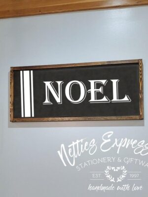 12x30_-_Noel_a1b8b49e-4be8-4aa6-b9ff-ee56c370d3c1 Noel - Rustic Wood Sign - Netties Expressions