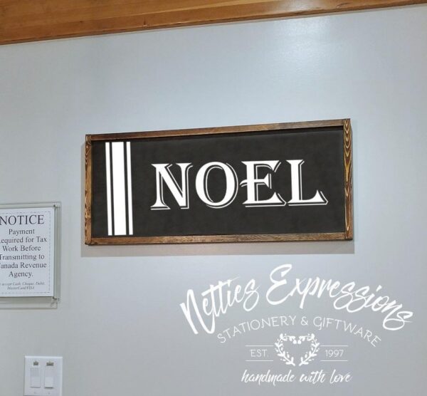 Noel - Rustic Wood Sign - Netties Expressions