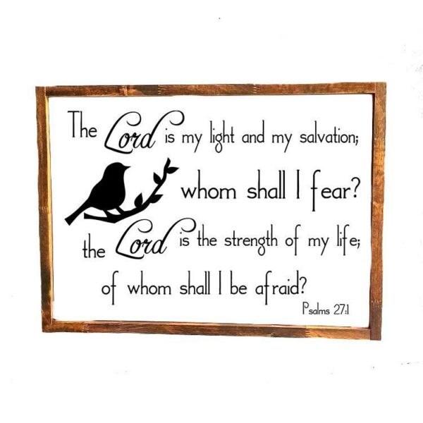 16x20_-_The_Lord_is_my_light_68b3bc1a-2010-4fc4-93ab-d843e9dd761c The Lord is my light - Rustic Wood Sign - Netties Expressions