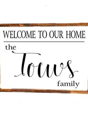 16x20_-_Welcome_to_our_home_-_last-name_style_-_1_landscape_7fc7011d-f272-4a05-880d-b8360d172c48 Welcome to our home - Family Name - Rustic Wood Sign - Netties Expressions