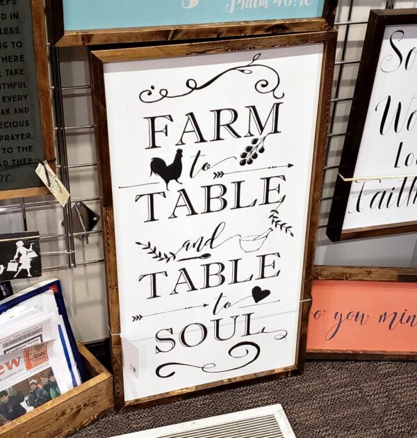 16x30_-_Farm_to_table_b601f6fb-92a0-4ae5-9621-e84189a415c2 Farm to Table - Rustic Wood Sign - Netties Expressions
