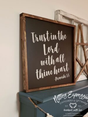 18x18-trust-in-the-lord-ravenandgullgrey-2_aaba87b1-aa99-410d-ae83-be88d7b65750 Trust in the Lord - Rustic Wood Sign - Netties Expressions