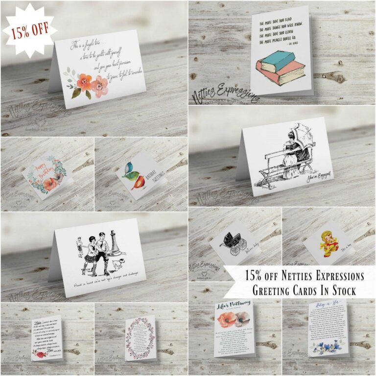 15% off all Greeting Cards is almost over - Netties Expressions