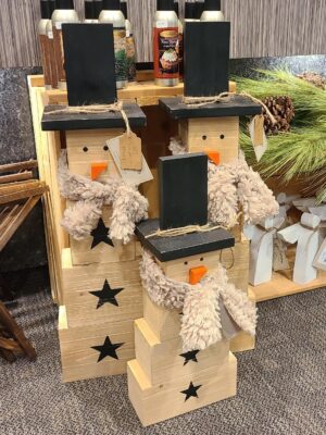 20201124_211316_d4b0b060-73bf-446a-b176-746419fb11a6 Cozy Rustic Extra-Large Wooden Snowman - Netties Expressions