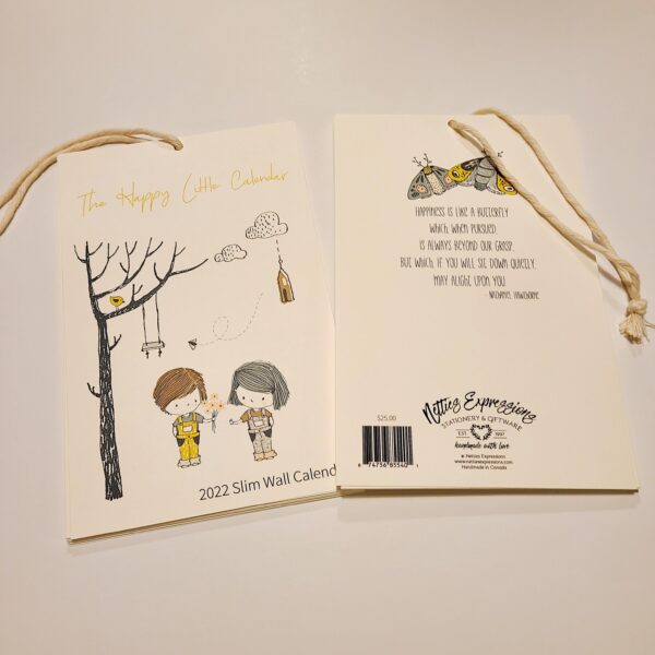 2022 The Happy Little Slim Wall Calendar - Netties Expressions