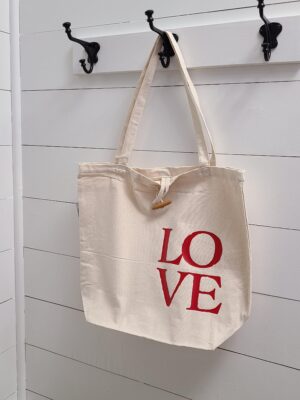 20220117_135443 LOVE - Recycled Cotton Tote Bag - Netties Expressions Bags