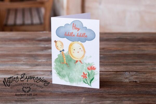 Hey diddle diddle - Greeting Card - Netties Expressions