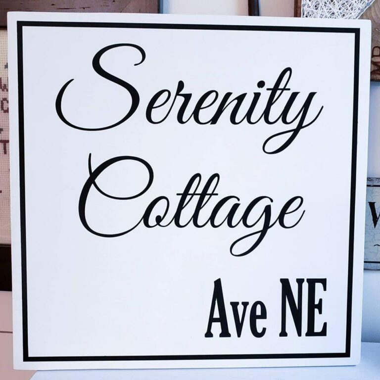 Serenity Cottage Sign - Netties Expressions