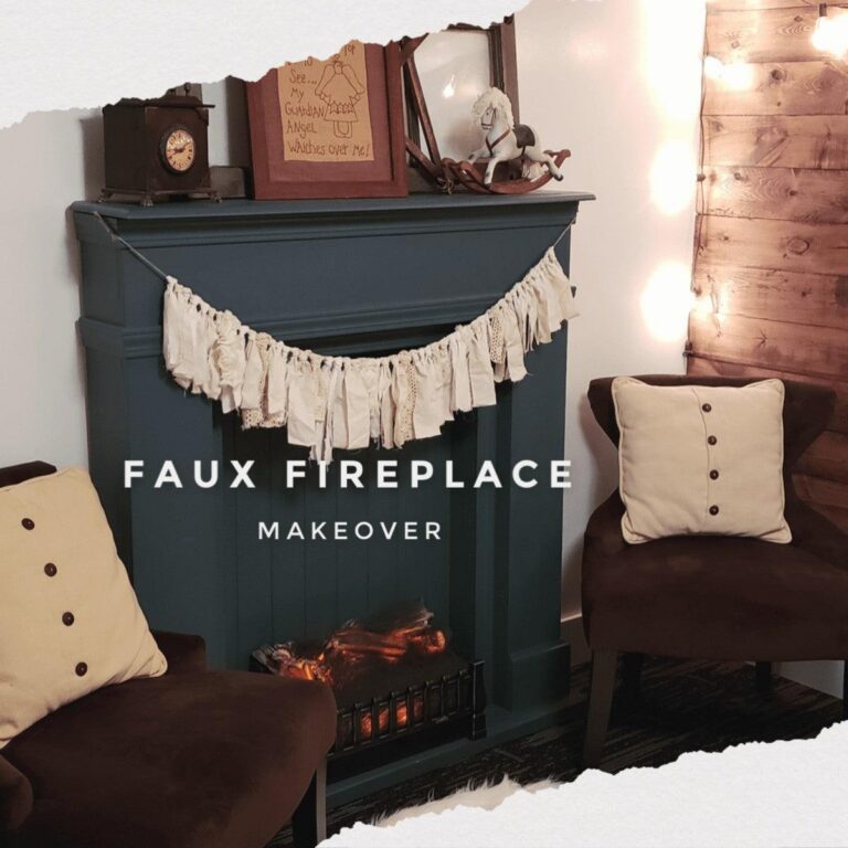 Makeover To The Original Faux Fireplace - Netties Expressions