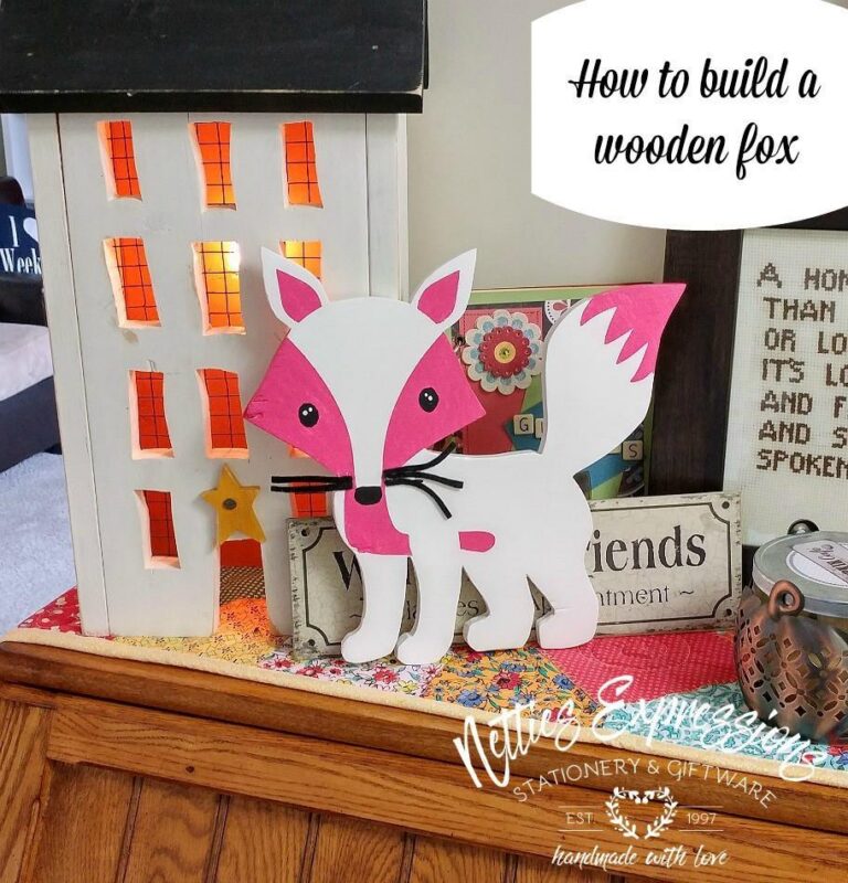 How to make a wooden fox - Netties Expressions