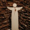 Rustic Wooden Leaning Porch Angel