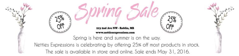 Spring Sale - Netties Expressions