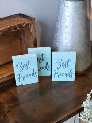 Best friends - Rustic Wood Sign - Netties Expressions Wood Signs