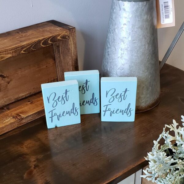 3x4_-_Best_Friends_-_Robyn_s_Egg-Blue_Slate_5ba12707-dd0f-4a13-b792-e8753bbcd626 Best friends - Rustic Wood Sign - Netties Expressions Wood Signs