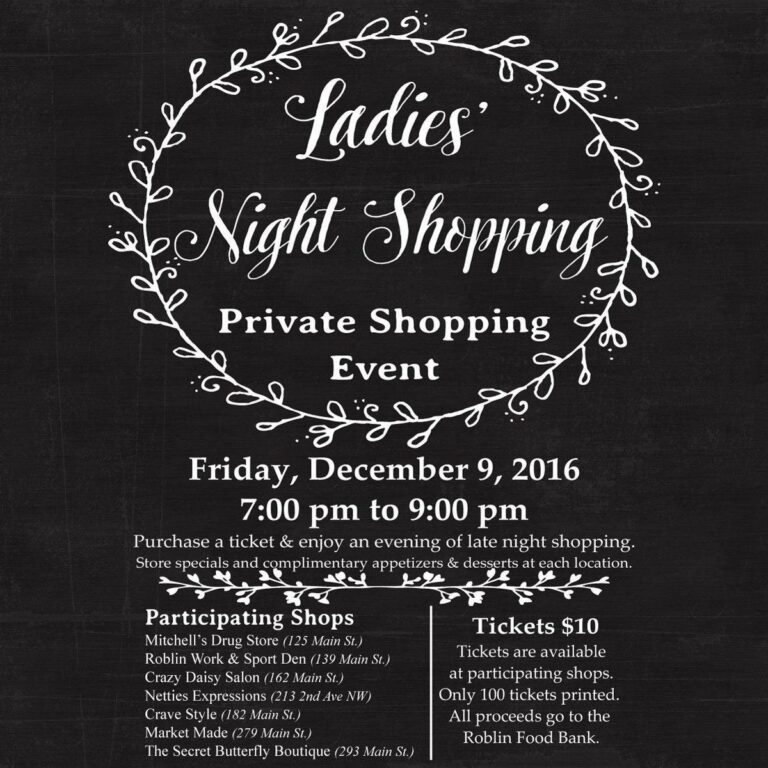Roblin's Ladies' Night of Shopping - Netties Expressions