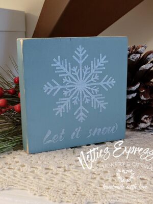 4x4-let-it-snow-blue-2_6195c01e-fb58-4bff-b640-8426186cc6e7 Let it snow - Rustic Wood Christmas Sign - Netties Expressions