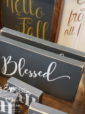 4x8-blessed-1_02df2ef7-6c43-4a0a-860a-f3df0172e274 Blessed - Rustic Wood Sign - Netties Expressions