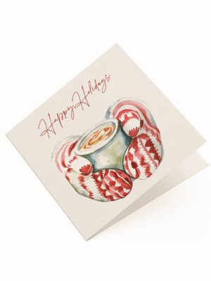 Cup with Mittens - Greeting Card - Netties Expressions