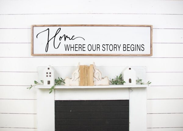 50x14-Home-where-our-story-begins Home Where Our Story Begins - Digital File - Netties Expressions Digital Files