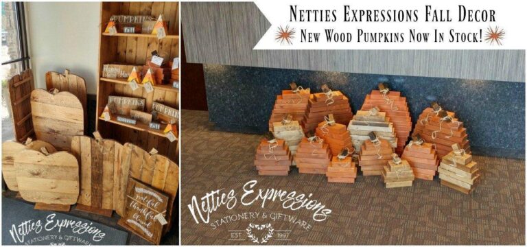 Wood Pumpkins now in stock! - Netties Expressions