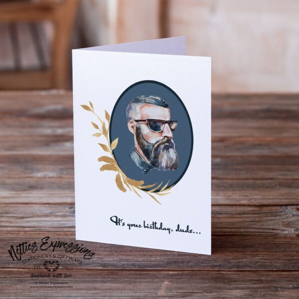 6.25x9.25-Birthday-Hipster-1_61c6ad39-37cb-46d3-bcfe-edeaff275fc1 Birthday Hipster - Greeting Card - Netties Expressions Cards