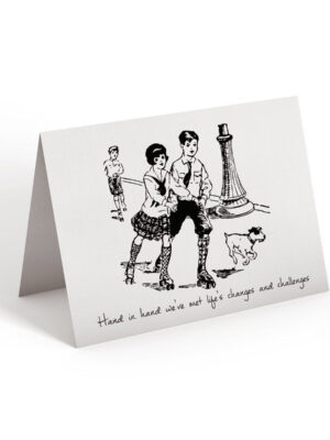 6.25x9.25-Hand-in-hand-white_cbc28639-c218-4ba4-8dfe-7c9b92a7ea51 Hand in hand - Greeting Card - Netties Expressions Cards