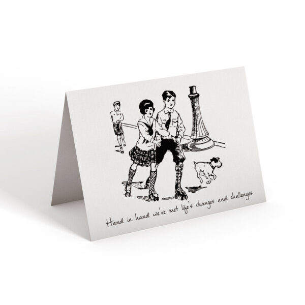6.25x9.25-Hand-in-hand-white_cbc28639-c218-4ba4-8dfe-7c9b92a7ea51 Hand in hand - Greeting Card - Netties Expressions Cards