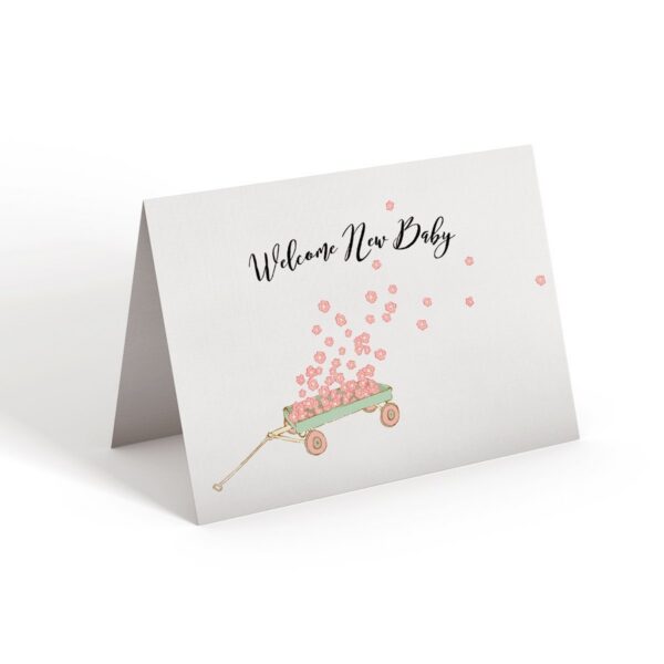 6.25x9.25-Handmade-Greeting-Card-Welcome-new-baby-white_386b2875-8440-45d3-8538-e98714dc6522 Welcome New Baby - Greeting Card - Netties Expressions Cards