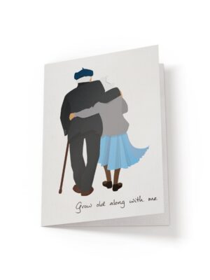 6.25x9.25-Handmade-Linen-Greeting-Card-Happy-Birthday-Grow-old-along-with-me-white_42963ac7-4a9a-40f4-9bc3-aaccbf38f4f3 Grow old along with me - Greeting Card - Netties Expressions Cards