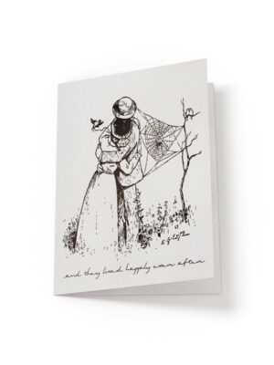 6.25x9.25-Happily-Ever-After-white_b5d099ff-628f-48f6-b2c3-289087ba6384 They lived happily ever after - Greeting Card - Netties Expressions Cards