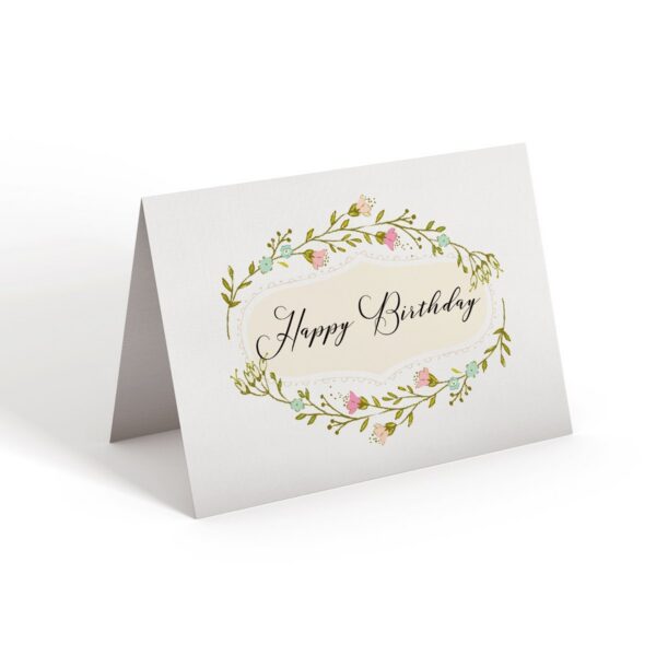 6.25x9.25-Happy-Birthday-Floral-Tag-white_d8353f46-2403-4948-bac8-6d283eecd884 Happy Birthday Floral - Greeting Card - Netties Expressions Cards
