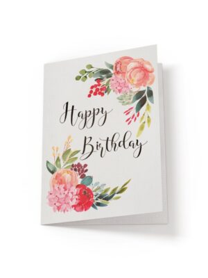 6.25x9.25-Happy-Birthday-Forest-Queen-floral-1-white_11e808c7-3409-42ea-be9f-0bbb74af0bd9 Happy Birthday - Floral Birthday Card - Netties Expressions Cards