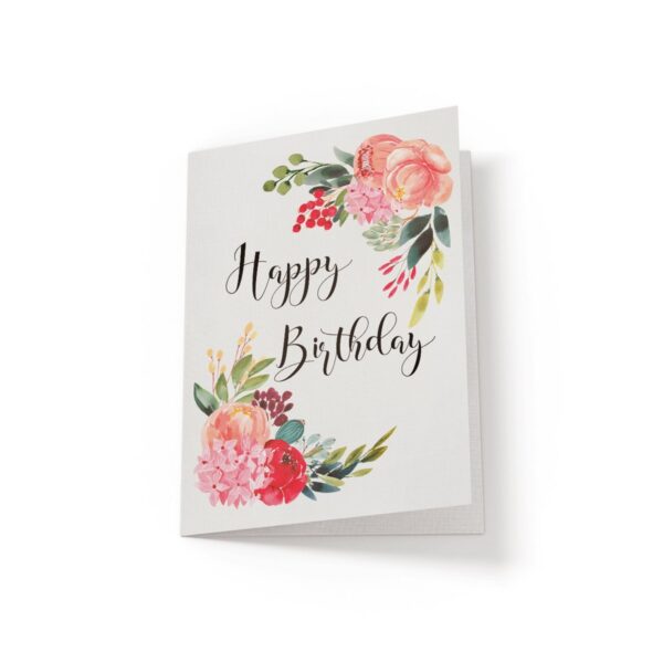 6.25x9.25-Happy-Birthday-Forest-Queen-floral-1-white_11e808c7-3409-42ea-be9f-0bbb74af0bd9 Happy Birthday - Floral Birthday Card - Netties Expressions Cards