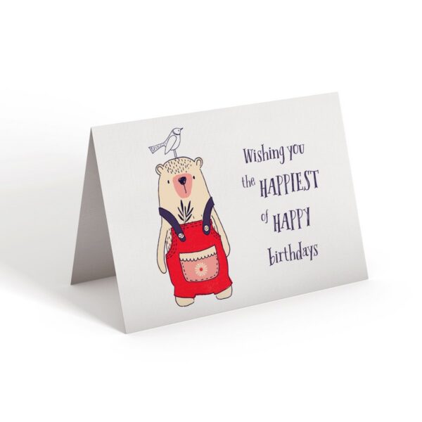 6.25x9.25-Happy-Birthday-Wishing-you-the-happiest-of-birthdays-white_8c6e8c96-f4d8-4b2f-9f37-33edee249846 Wishing you the happiest of happy - Greeting Card - Netties Expressions Cards