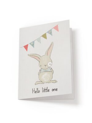 6.25x9.25-Hello-little-one-rabbit-1-white_f037daf8-3385-40a1-a525-b266e3ed1749 Hello Little One - Greeting Card - Netties Expressions Cards